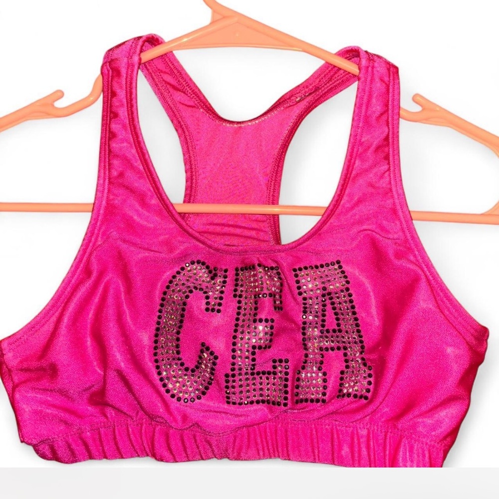 Cheer Extreme Allstars Hot Pink Competition Sports Bra